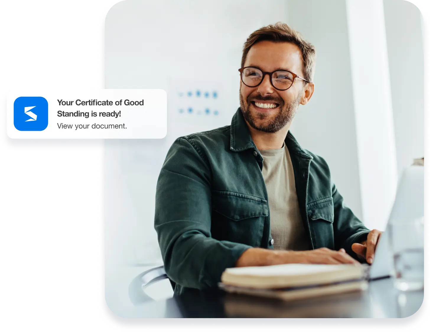 Business formation mobile app