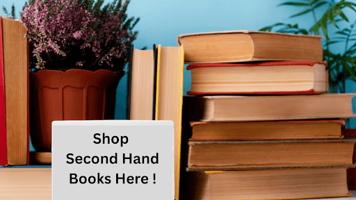 Stack of second hand books