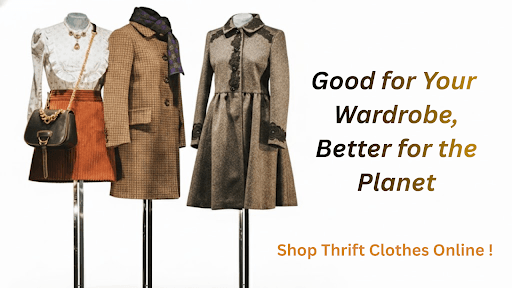 Thrift clothing advertisement