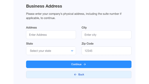 company’s physical address