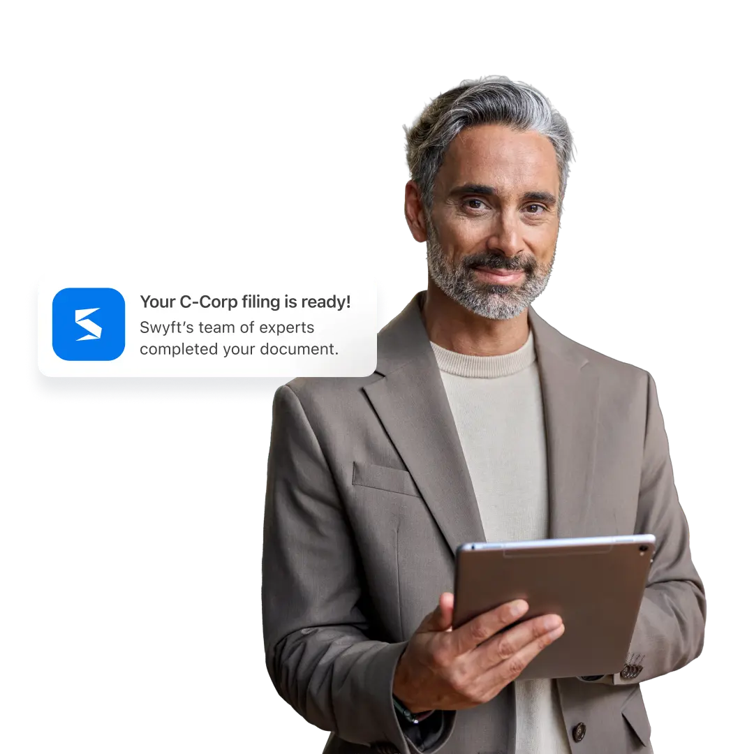 Business formation mobile app